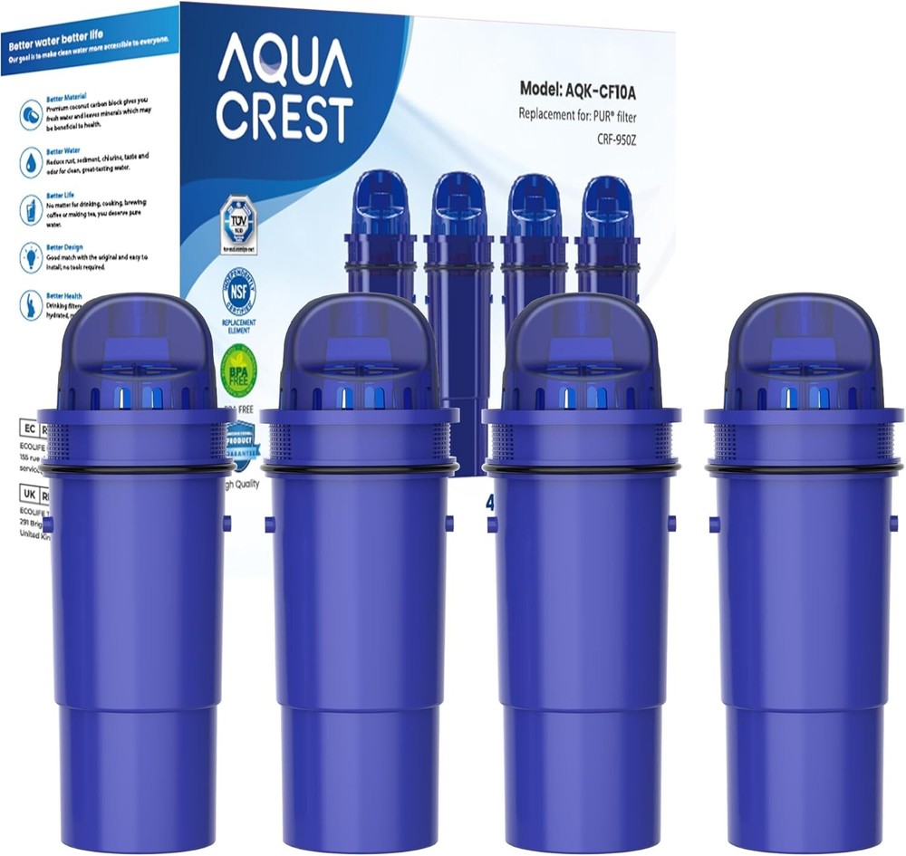 AQUA CREST NSF Certified Filter,4 Packs