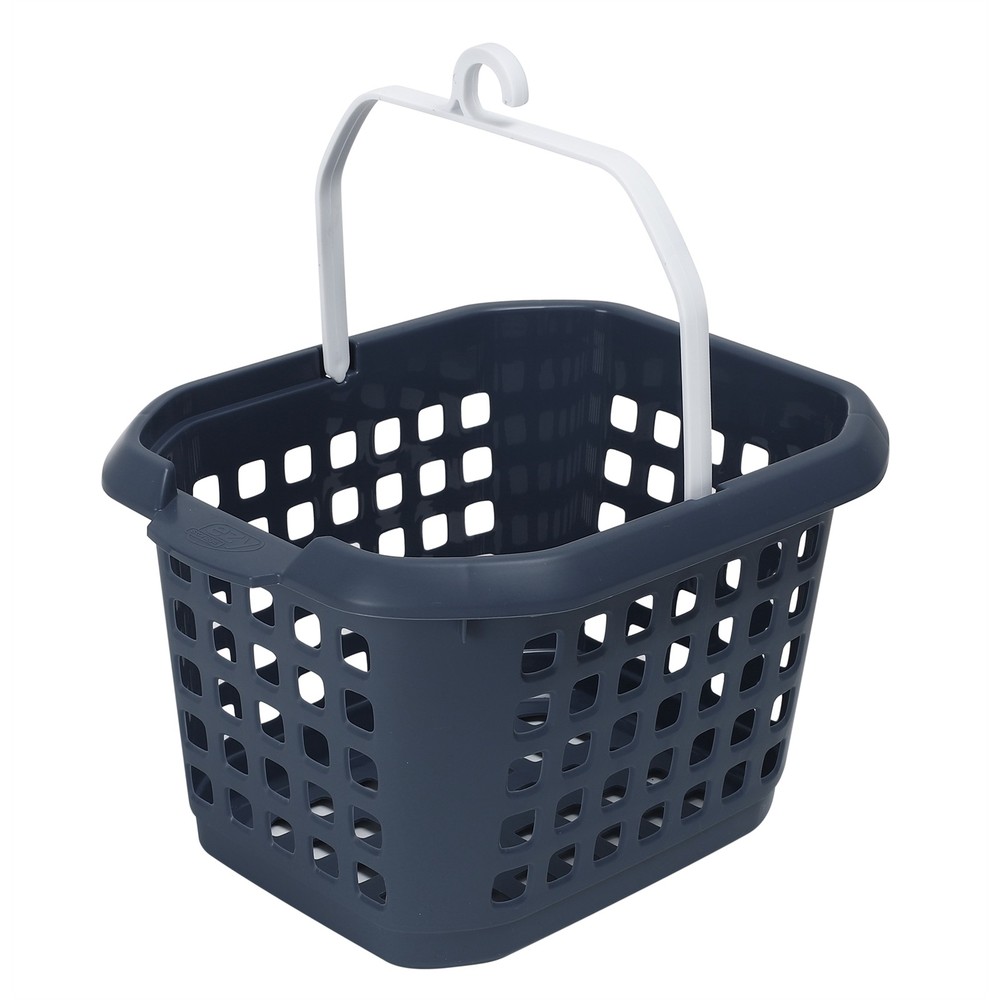 5x Ezy Storage Encore Peg Basket Assorted Colours With Grey Handle