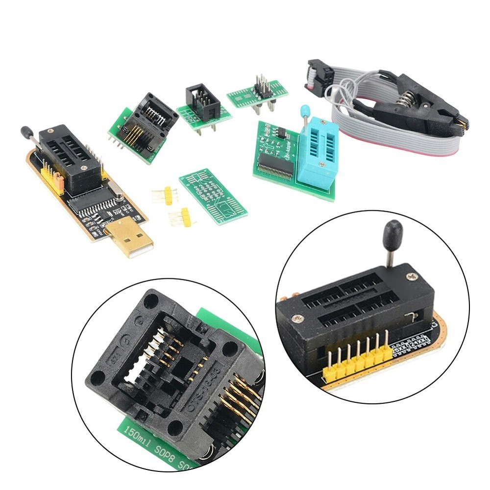 USB Programmer CH341A Programmer 24/25 Series Chip Support 3.3V-5V Voltage Range