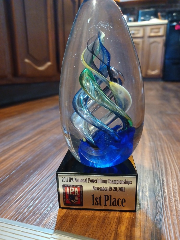 First Place Powerlifting Trophy
