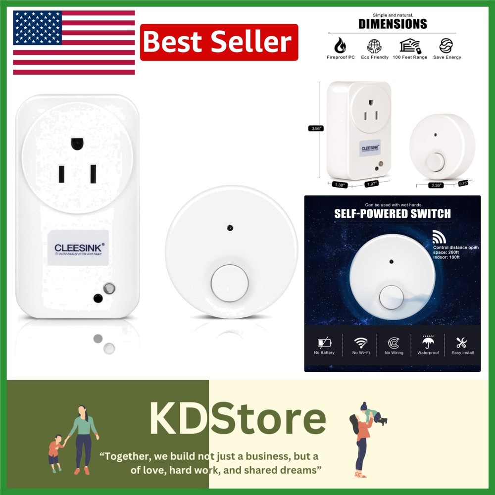 Wireless Self-Powered Garbage Disposal Switch Kit