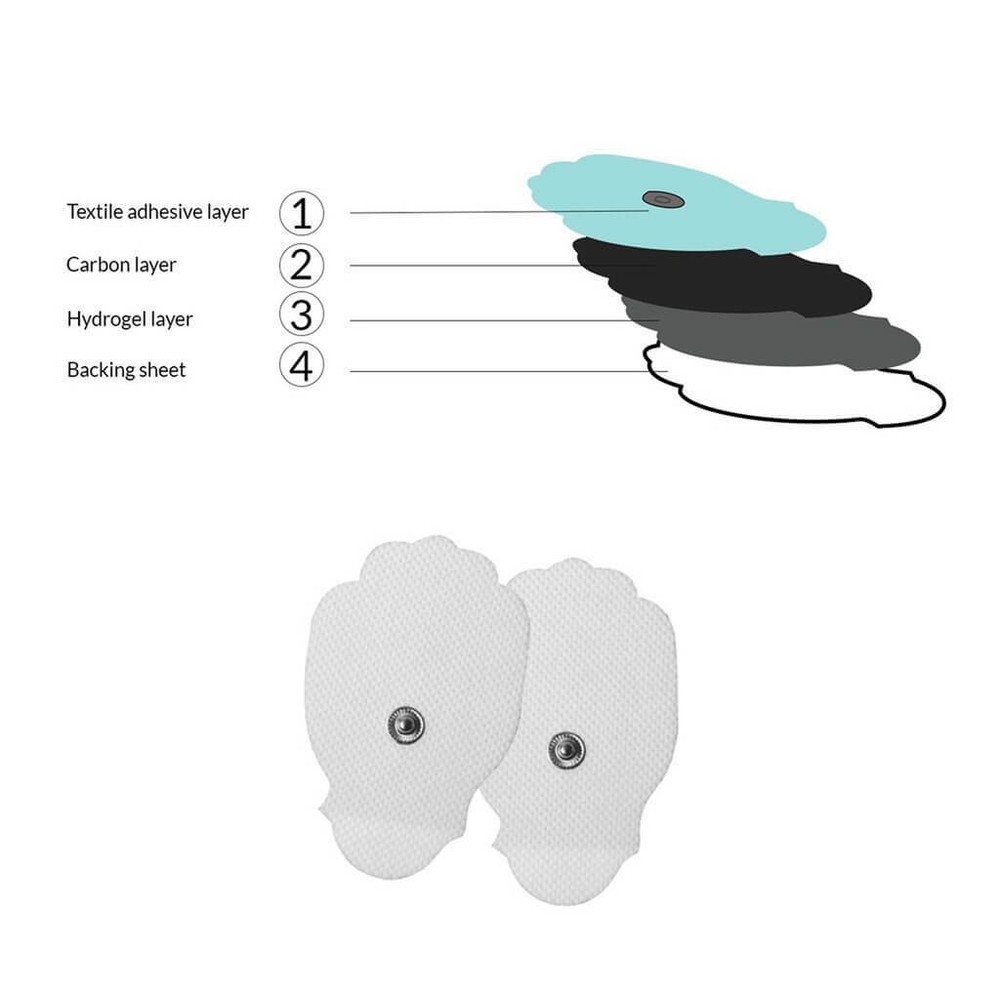 TENS Unit Snap-On - L Electrode Pads - 20 pc