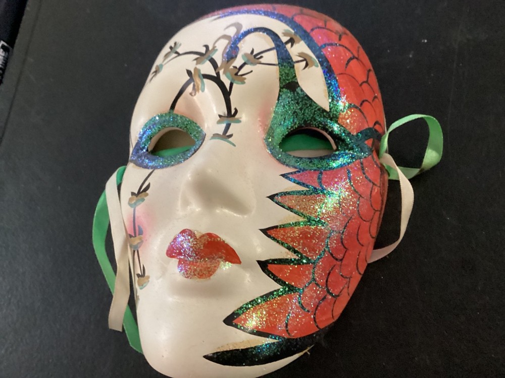 Colorful Ceramic Wall Hanging Mask #1