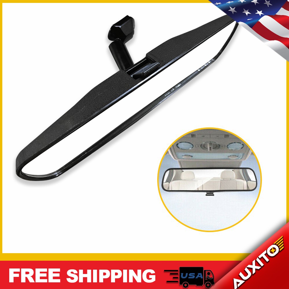 8" Rear Mirror View Interior Black Wide Angle Mirror