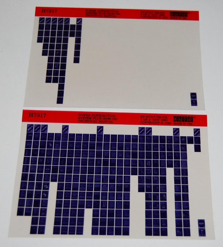 DEC H7317 Power Distribution System Plus (50/60 HZ) Technical Manual, Microfiche