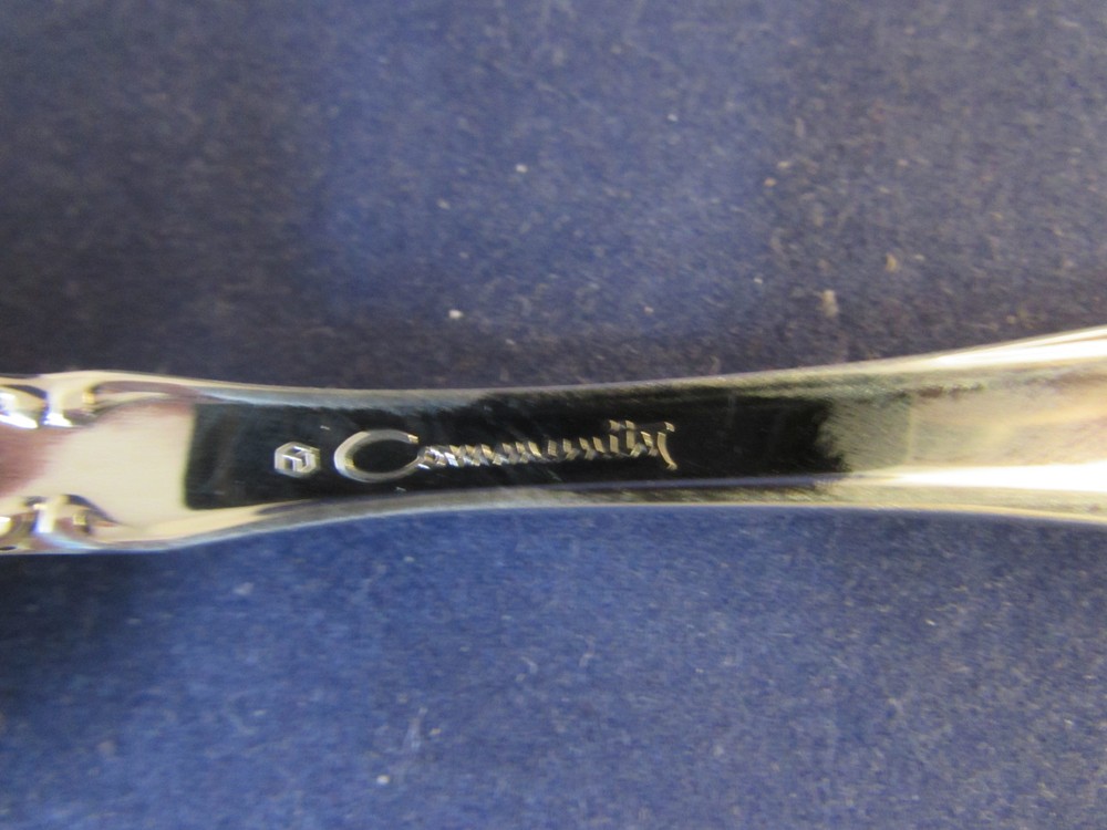 Oneida Silverplate Flatware - AFFECTION 1960 -Casserole Spoon CUBE