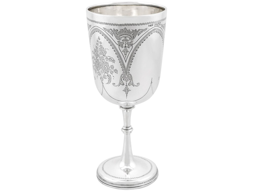 Antique Victorian Sterling Silver Goblet (1895)