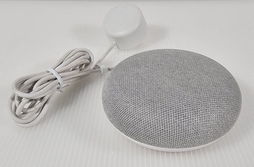 Google Home Mini Smart Assistant Model H0A with Power Supply