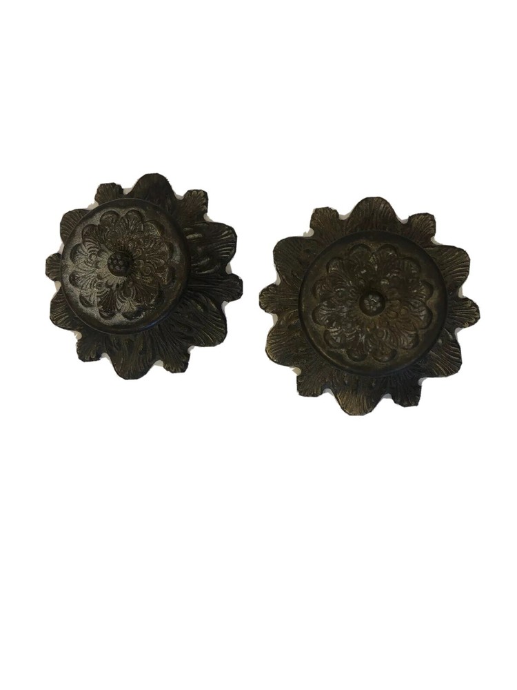 Antique Metal Drawer Pulls Set Of 2