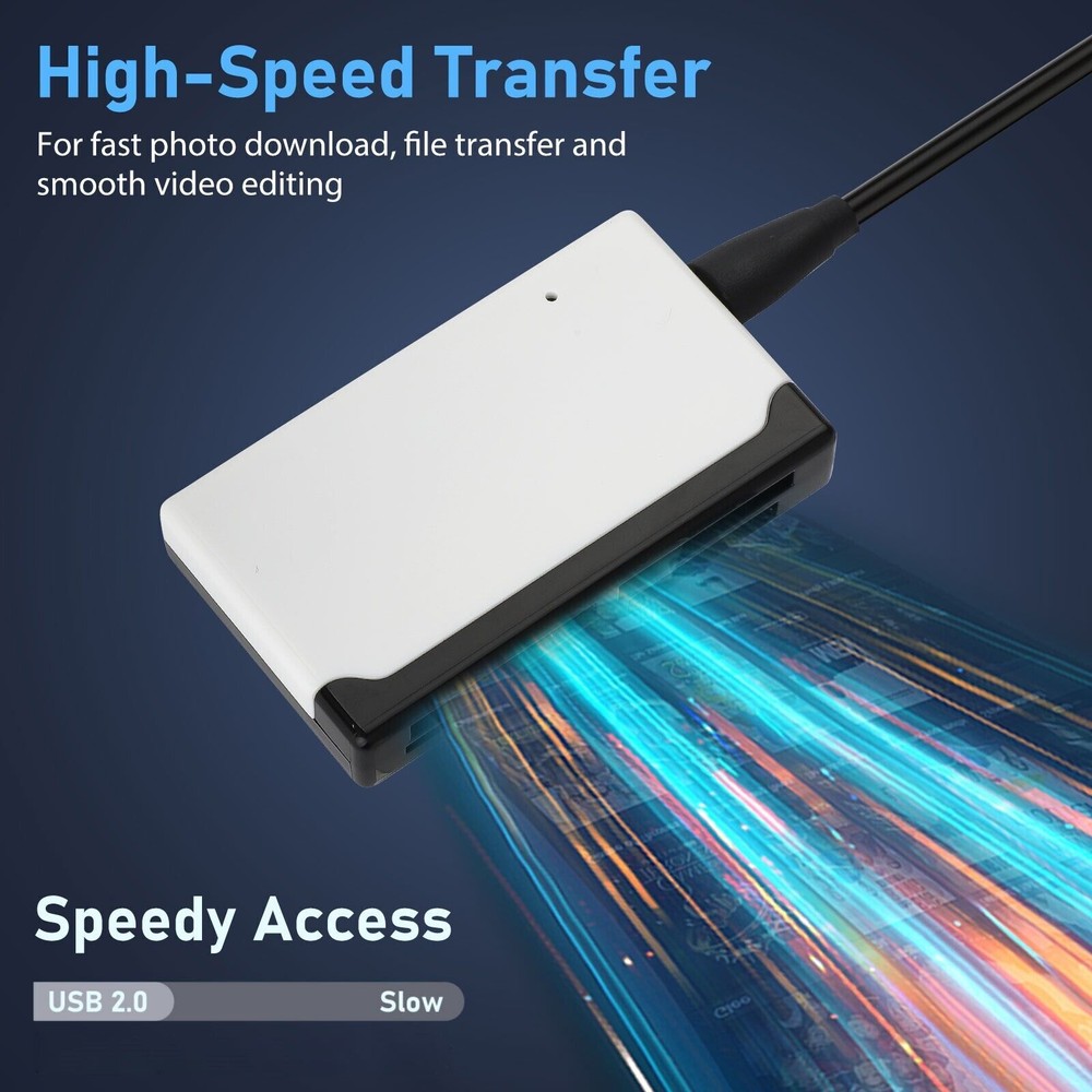 6IN1 Card Reader USB 3.0 Micro SD TF CF Smart Memory Adapter for Windows Mac OS
