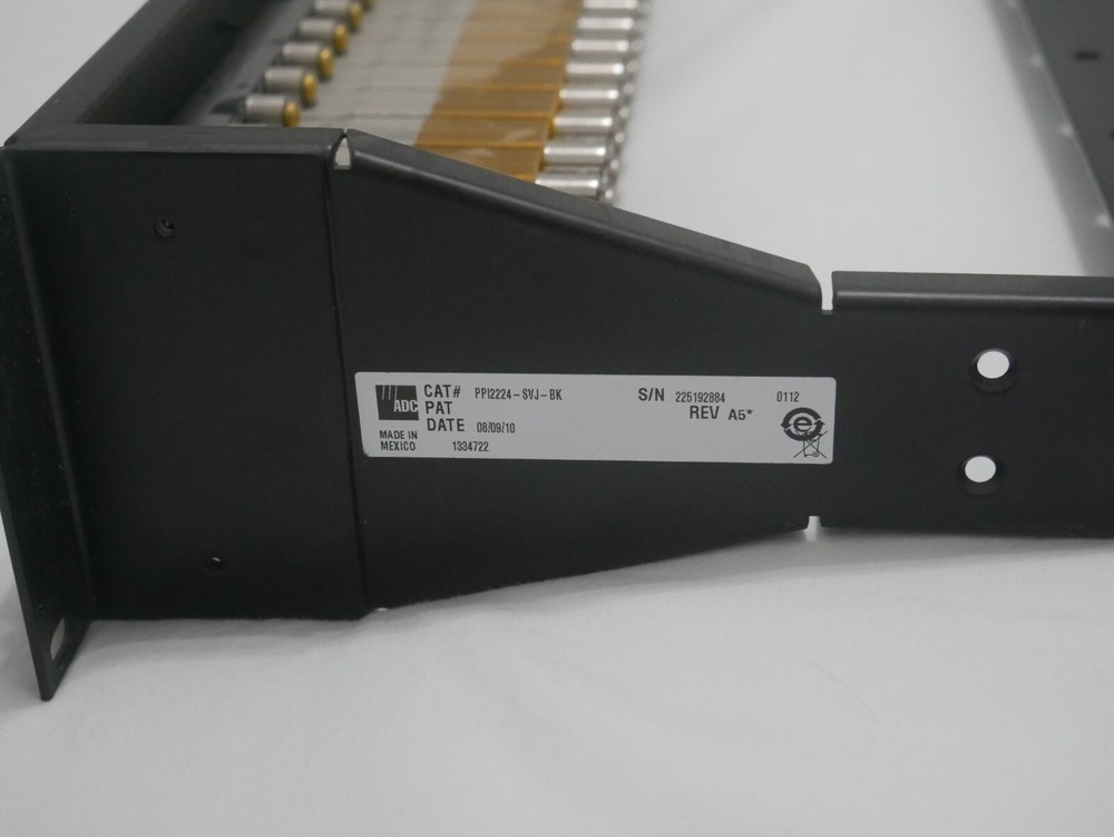 ADC 2RU 2x24 Video Patch Panel PP12224-SVJ-BK