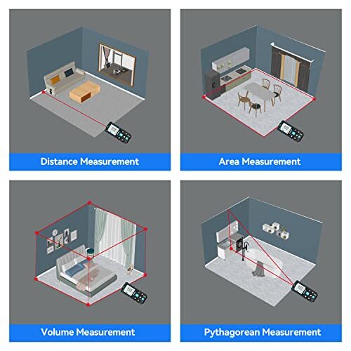 Laser Measurement Tool (229Ft Ft/in/M) Backlit LCD with Mute Function Laser