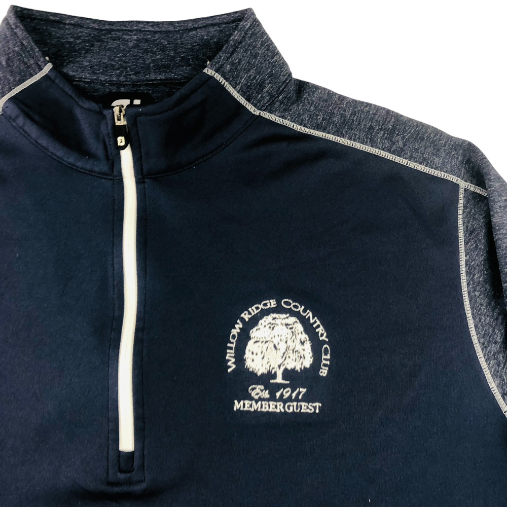 Foot Joy FJ Men's Performance 1/4 Zip Pullover Jacket Navy Blue • Large