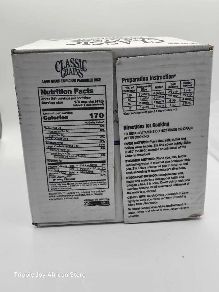 Parboiled Rice 25lb