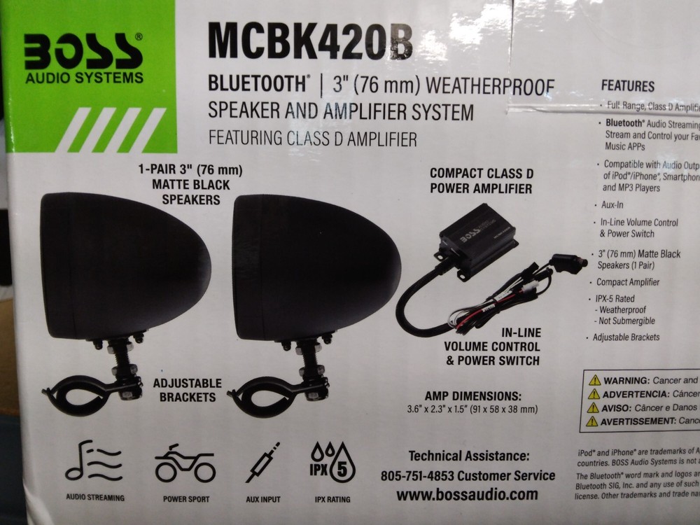 Boss Audio MCBK420B Speakers