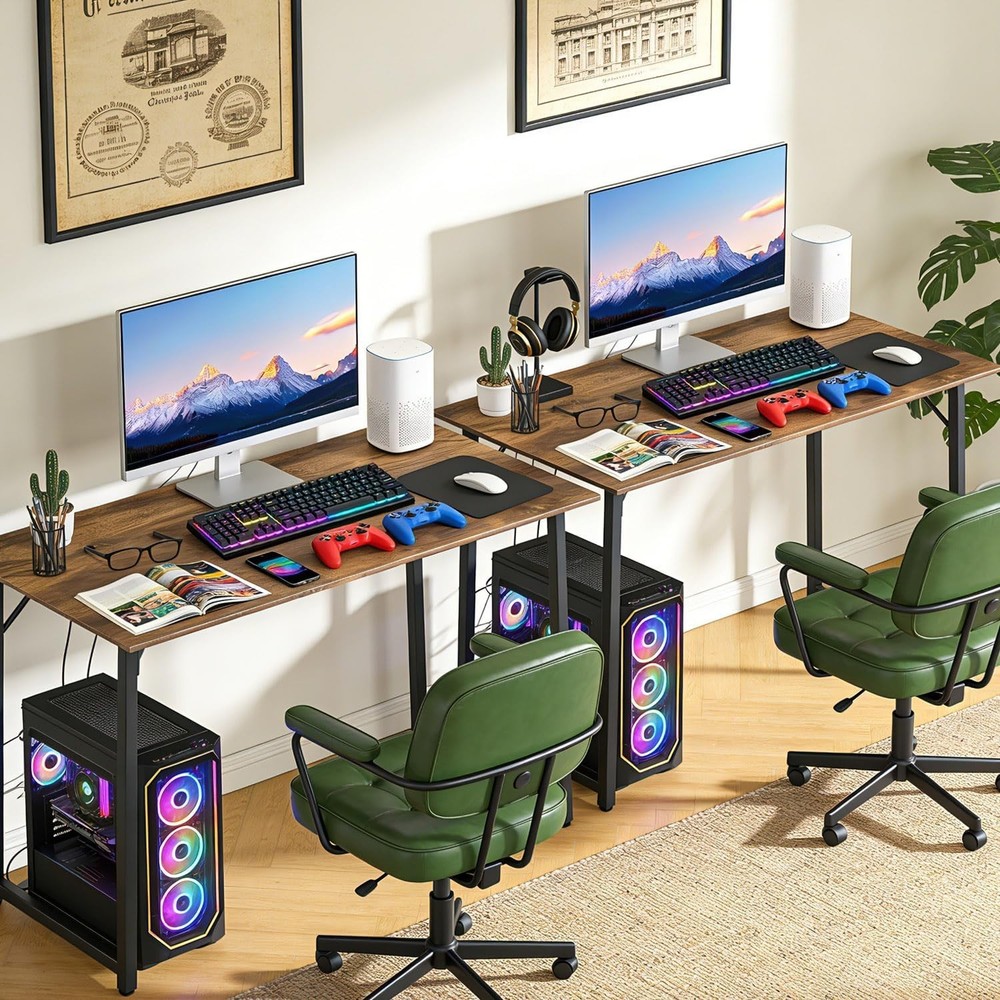 39-Inch Home Office Desk (2-Pack) - Modern Simple Writing Table