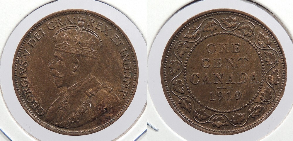 CANADA 1919 Cent George V #WC99752