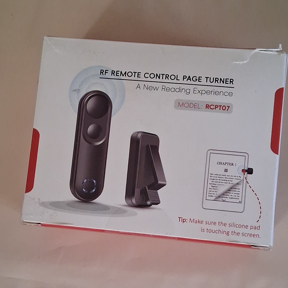 RF Remote Control Page Turner RCPT07 Universal White for Tablets & eReaders