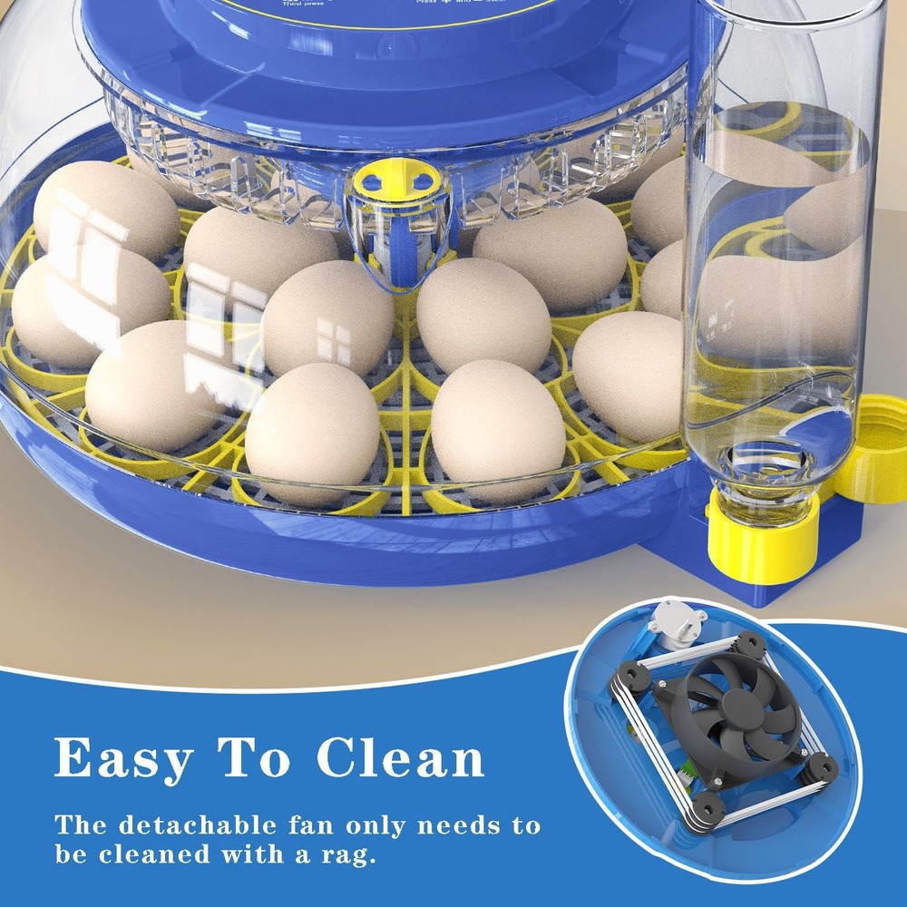 Forotone Incubators for Hatching Eggs, 18-Egg Incubator with Automatic Egg...