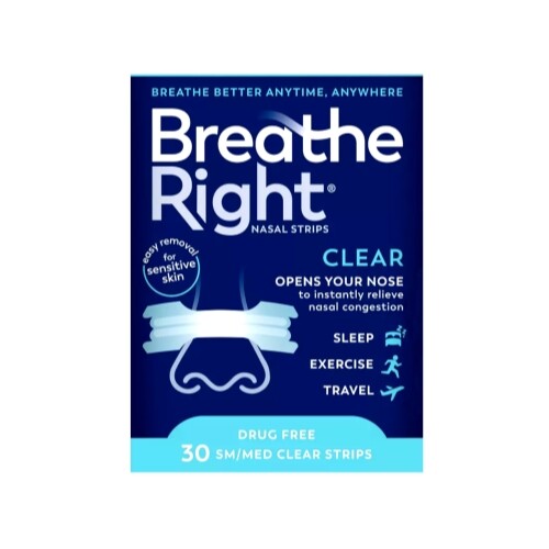 3 Pack Breathe Right Nasal Strips Small Medium Clear 30 Each