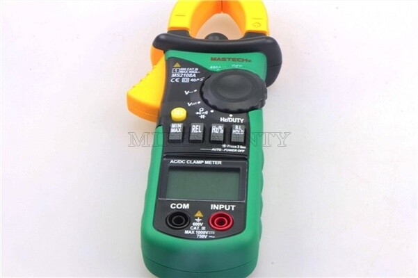 Digital Clamp Meter Multimeter 4000 Digits Mastech MS2108A AC/DC Volt Amp sq