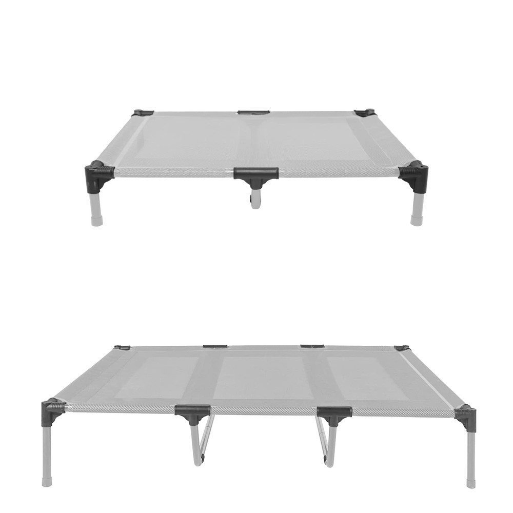 Suddus Elevated Dog Bed Replacement Parts Package - Raised Extra Large, Black