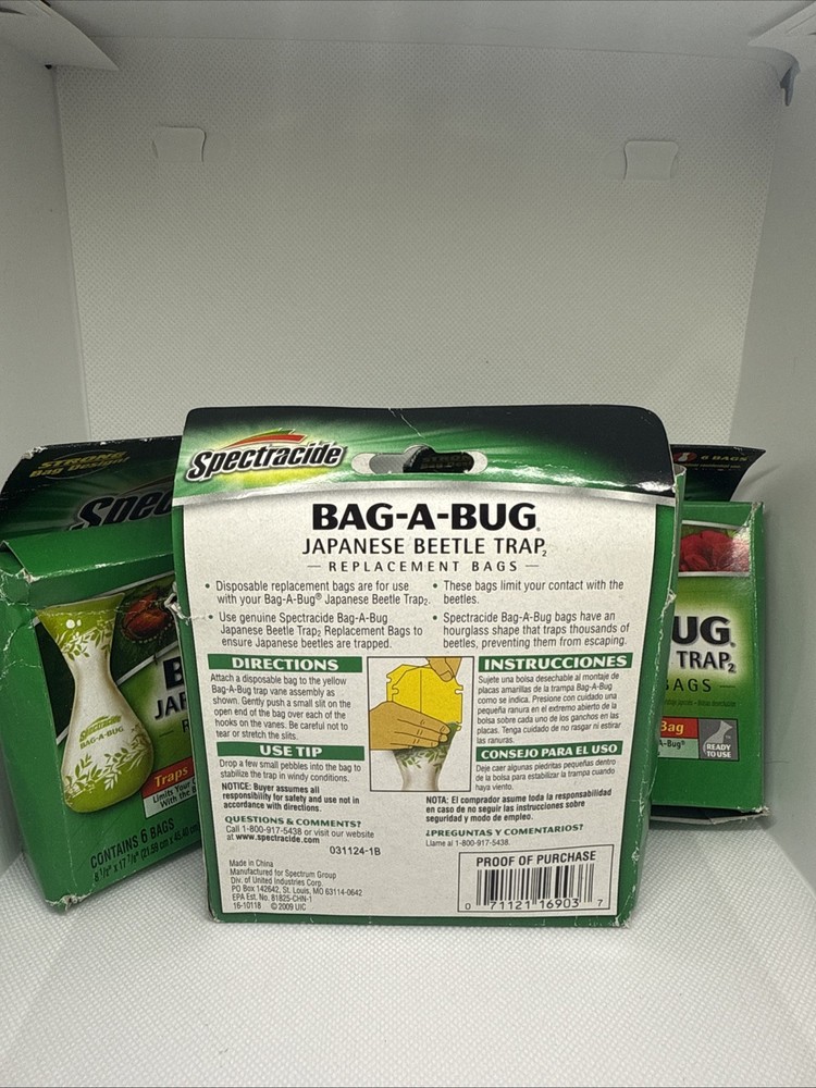 3 Pack Bag A Bug Replacement Bags 6 count Japanese Beetle Trap