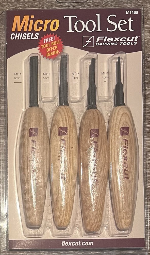 FLEXCUT Chisel Micro Tool Set MT100 Made In USA New & Sealed