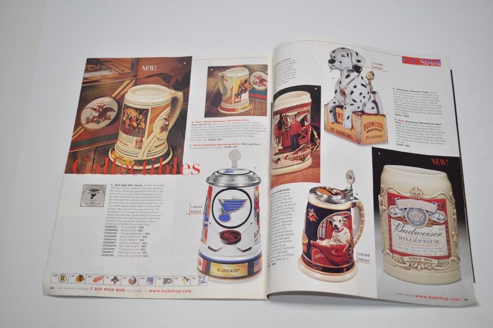 Budweiser Genuine Collection Gift Catalog - Fall 2000