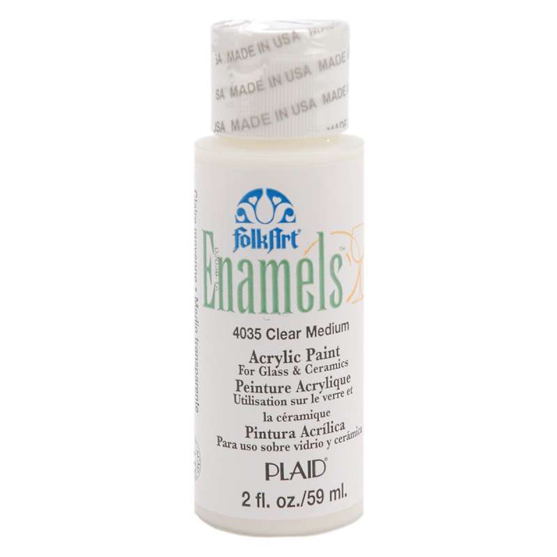 FolkArt Enamel Paint 2oz Transparent Medium