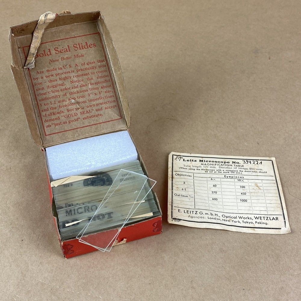 Ernst Leitz Wetzlar 1920s Black Microscope W/ Original Case