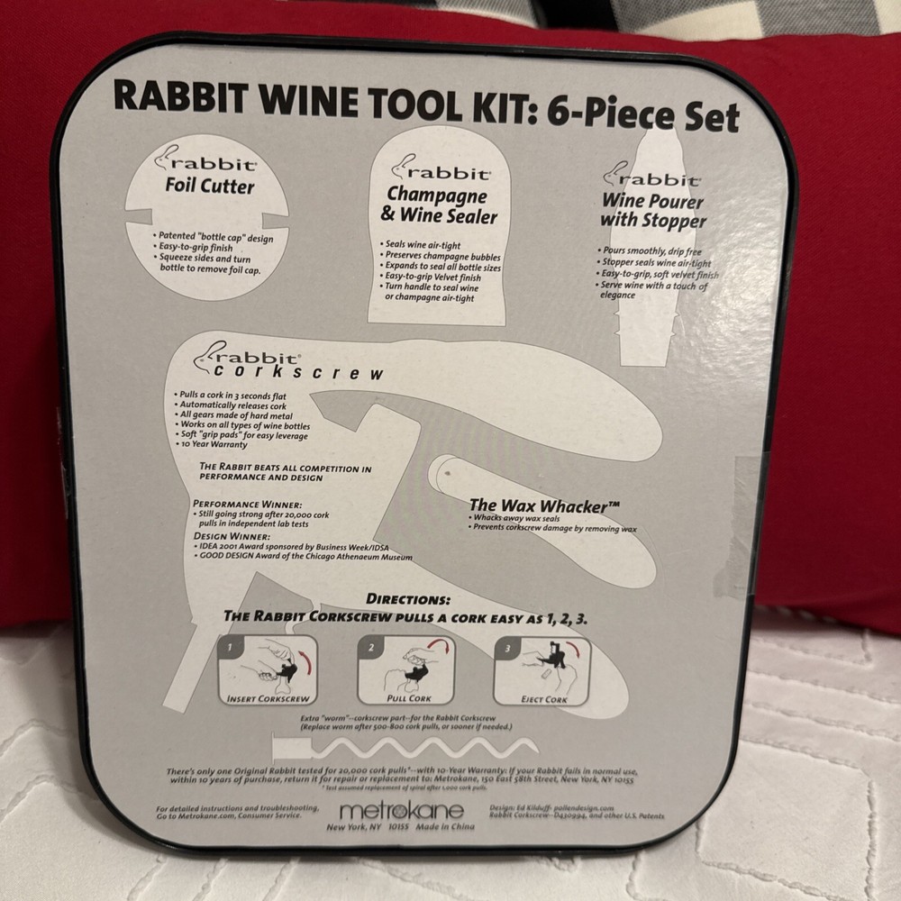 Metrokane Original Rabbit Wine Tool Kit