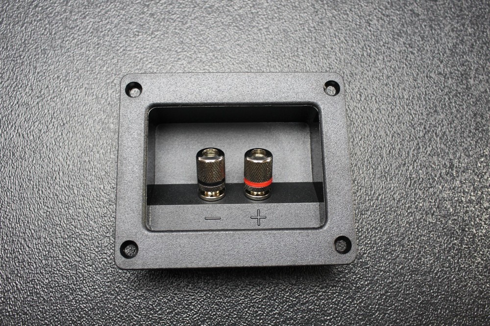 (2) SQUARE SPEAKER JACK TERMINAL CUP SCREW SPEAKER SUBWOOFER BOX TCSB