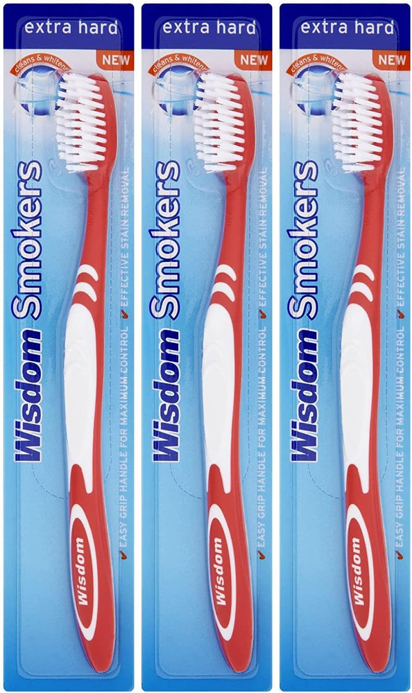 3X Smokers Extra Hard Brush Toothbrush (Previously Addis) by