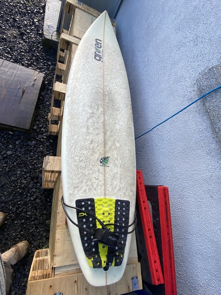 6’4 Green Surfboard