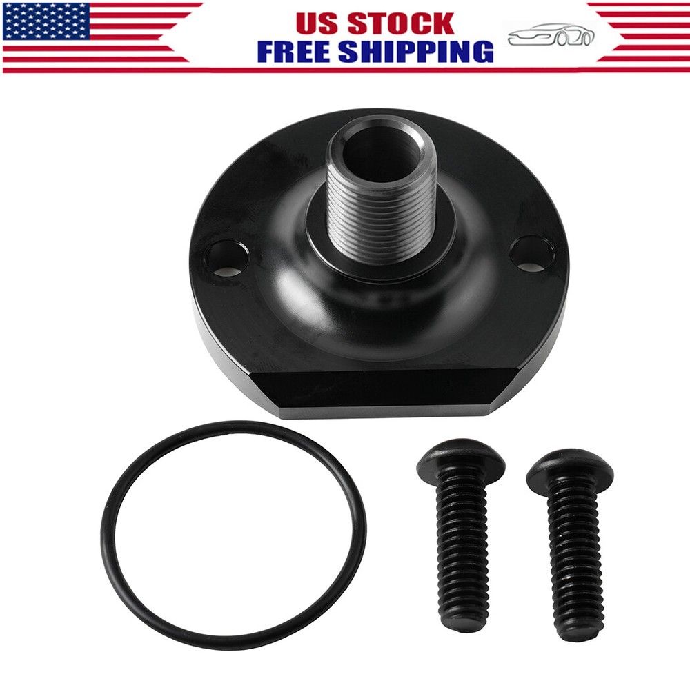 Oil Filter Bypass Adapter 23775; Bypass Eliminator for Chevy SBC, BBC