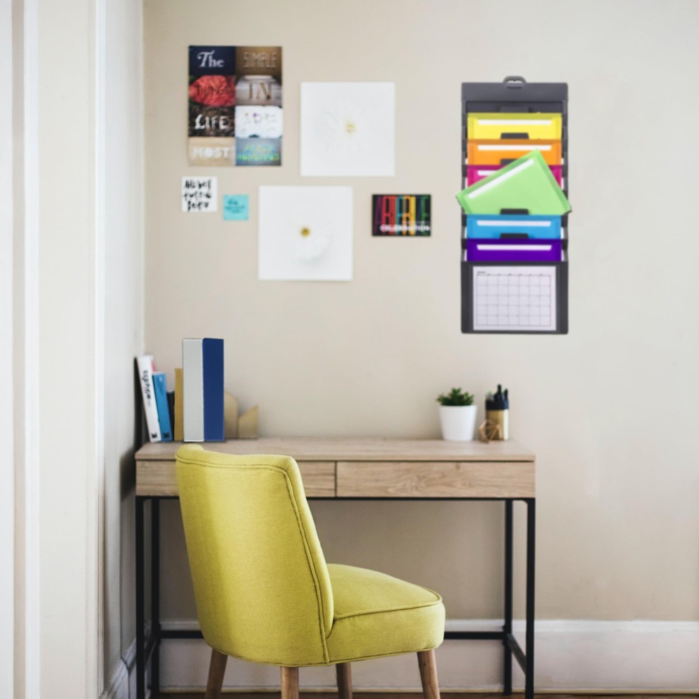 Cascading Wall File Organizer, Classrom Organization and Storage, 6 Removable...