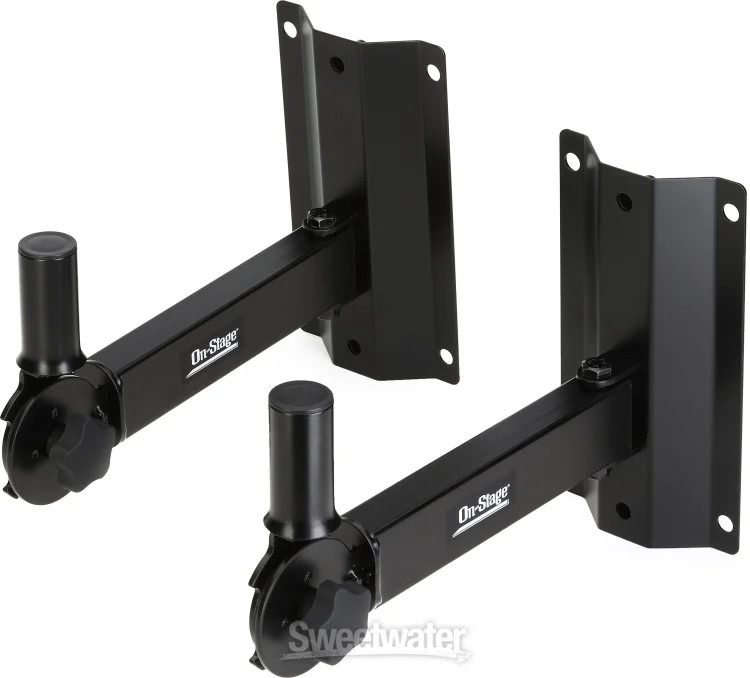 On-Stage SS7322B Adjustable Wall-Mount Speaker Brackets (pair)