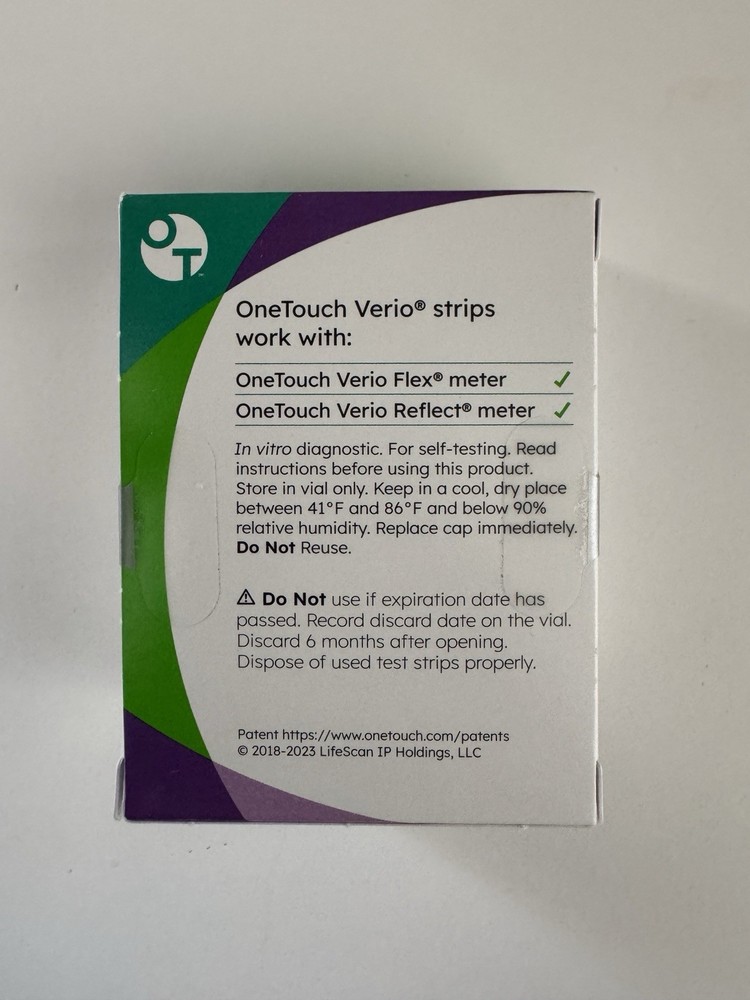 OneTouch Verio Test Strips 100 Count