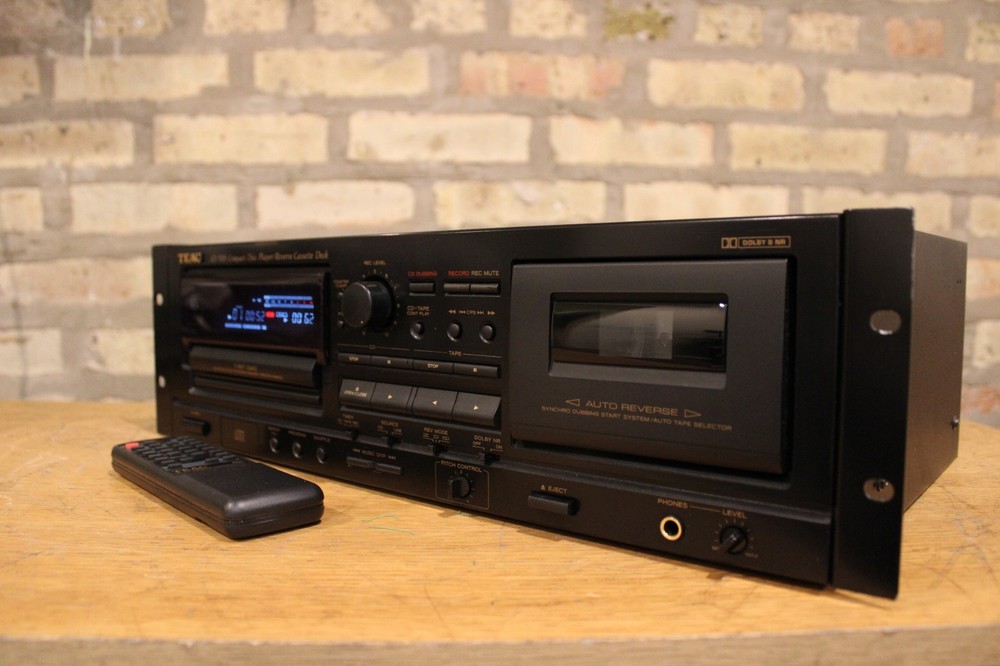 TEAC AD-500 CD Player & Auto-Reverse Cassette w/remote Serviced Fully Functional