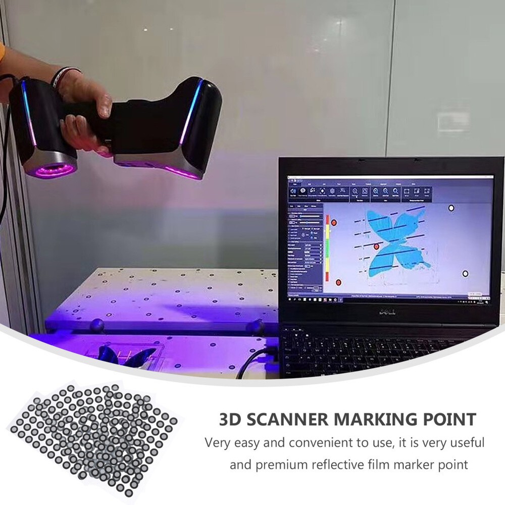 5 Sheets 3D Scanner Marking Point Scanning Reference Marker Film Marking Points