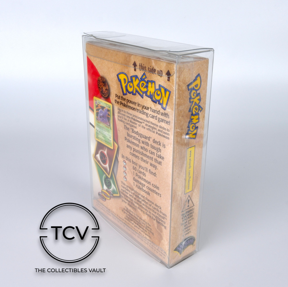 Pokémon Theme Deck Box Protector Case - 0.6mm Thick PET Plastic (1-50 Pack)