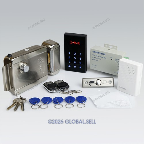 DIY RFID Access Control System Kit+ Electronic Lock+ 2Remote Controls+ Doorbell