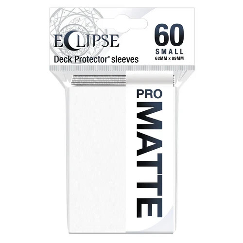 60 Ultra Pro Eclipse PRO MATTE ARCTIC WHITE Small Deck Protector Card Sleeves