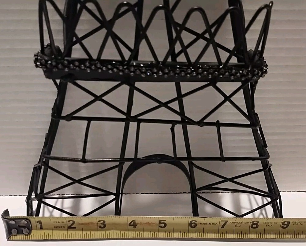 24" Eiffel Tower Structure Paris Wall Decor Metal Black