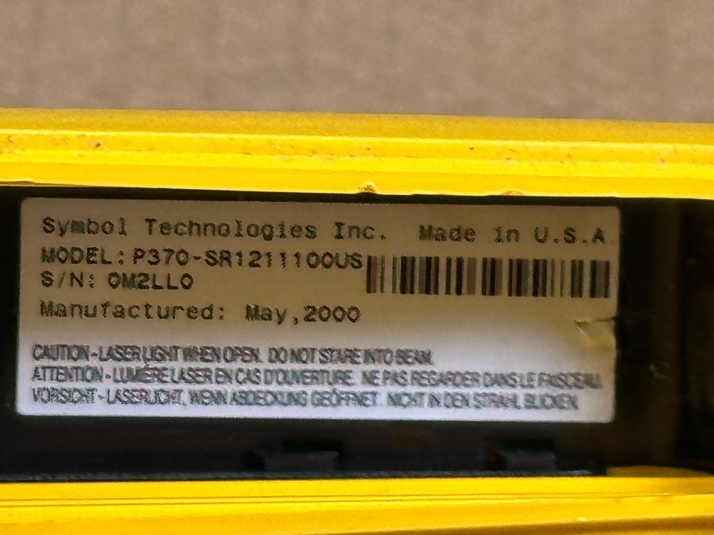 Symbol Phaser P470 Barcode Scanner Only - Works Ships Fast!!!