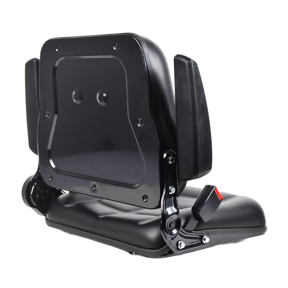 Tractor Forklift Seat Excavator Universal Adjustable Backrest Armrest Safty Belt