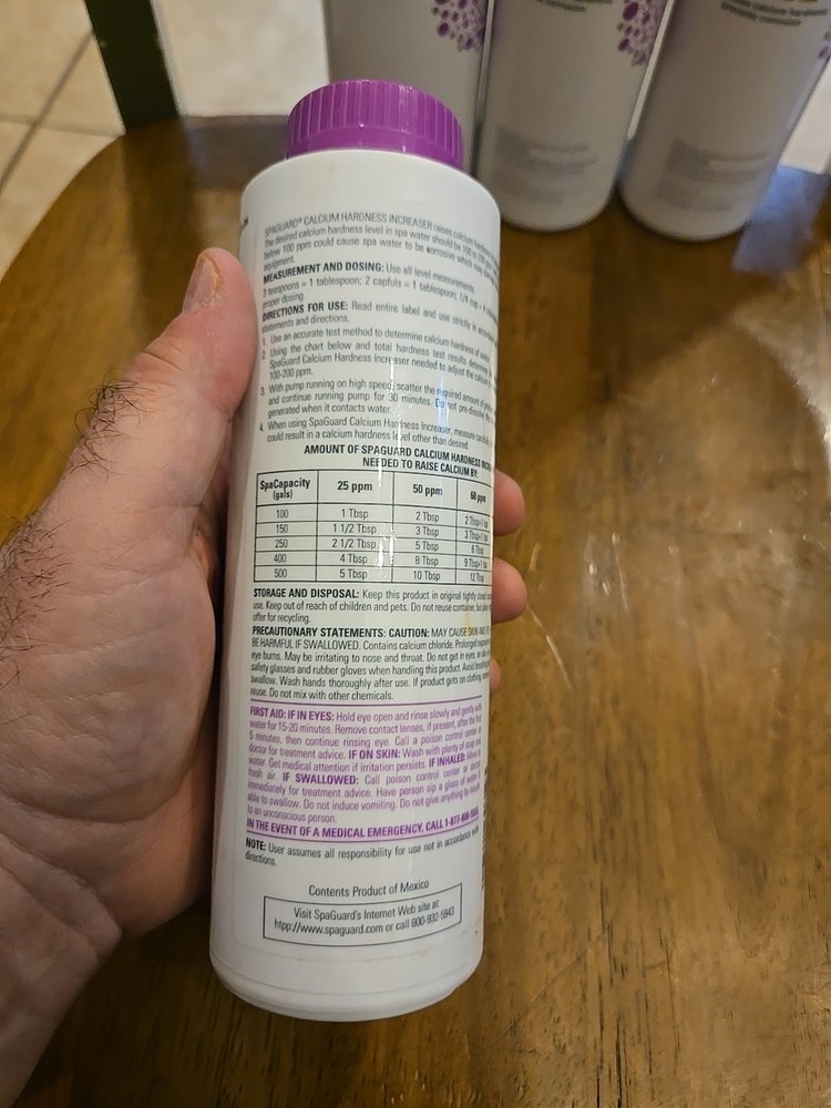 SpaGuard Spa Calcium Hardness Increaser 12 oz - 4 Pack