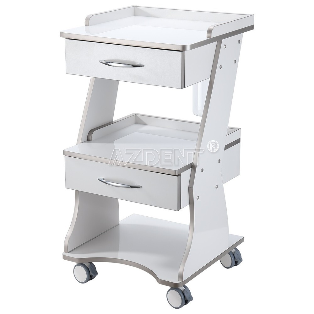 Three Layer Dental Trolley Built-in Socket With Auto-Water Supply System Acrylic