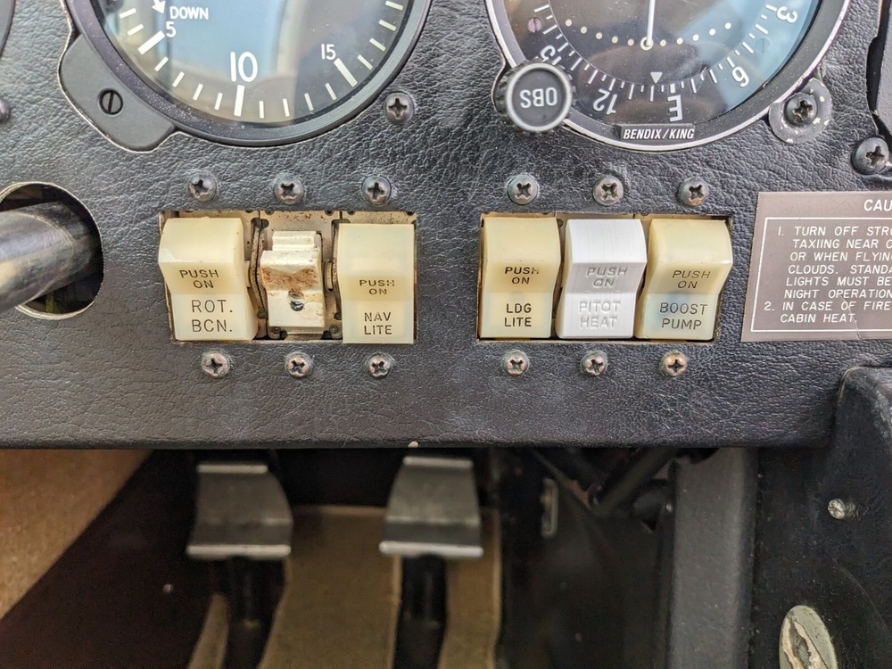 Strobe Light Mooney Klixon Switch Cover